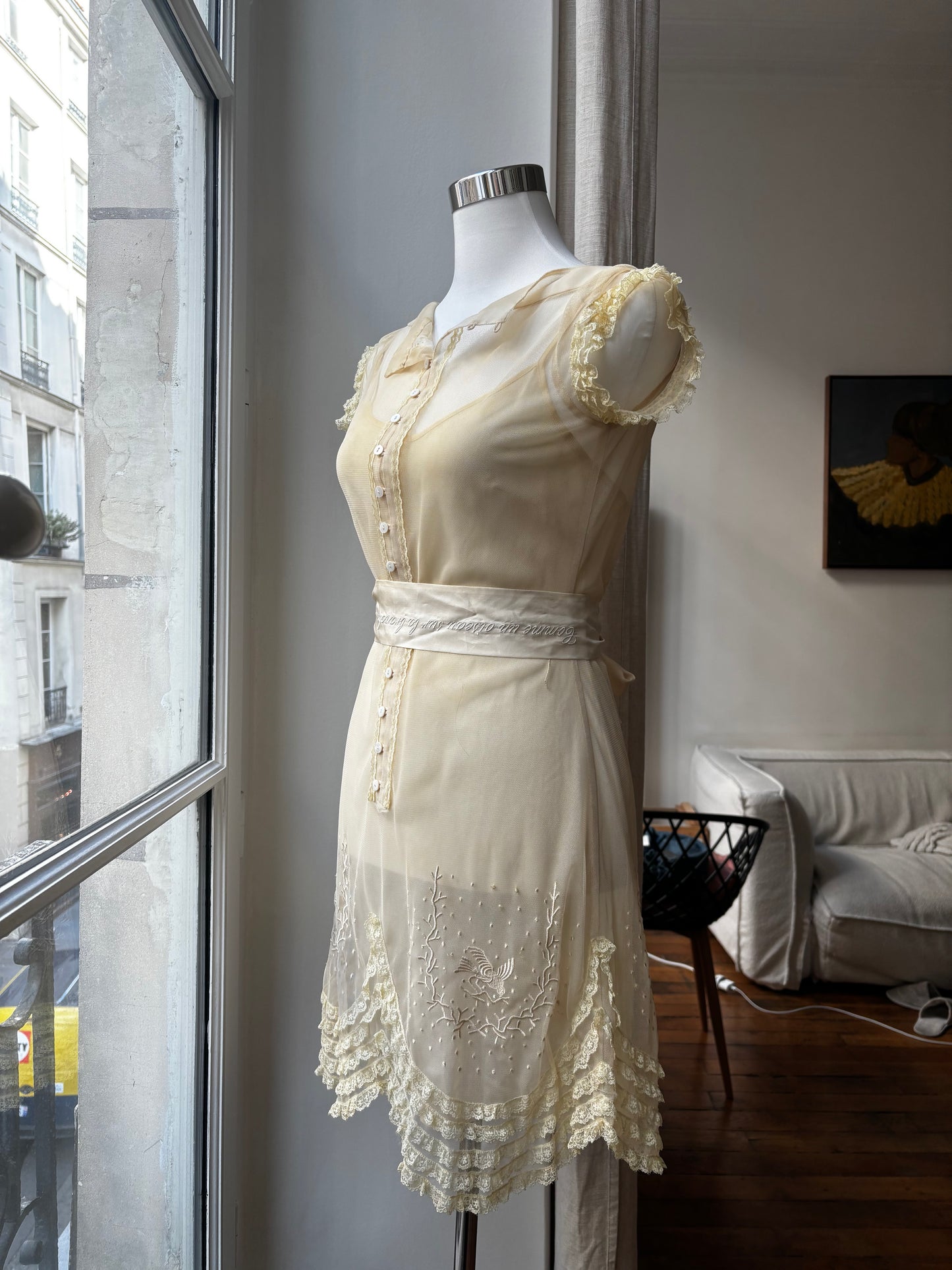 Vintage lace summer dress.