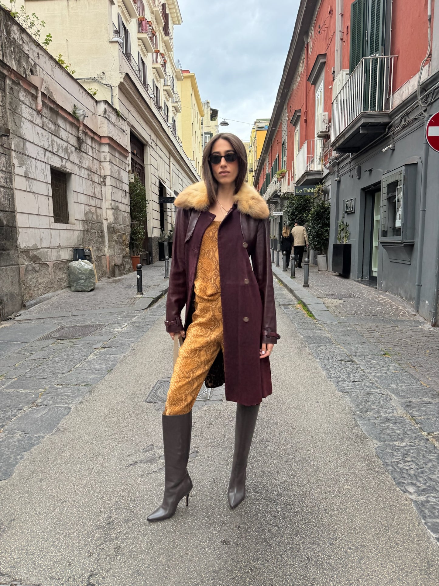 Dolce&Gabbana leather and suede coat