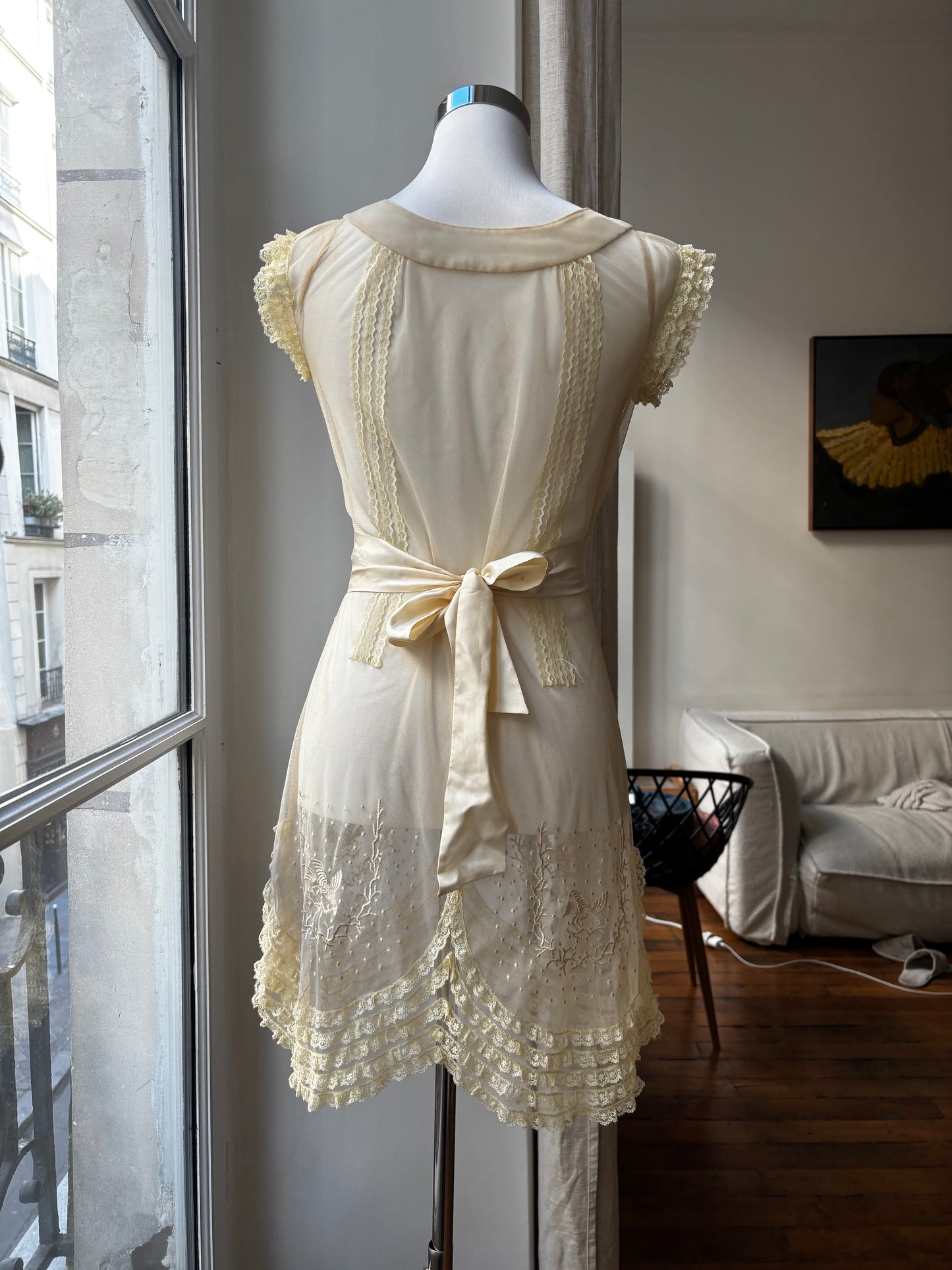 Vintage lace summer dress.