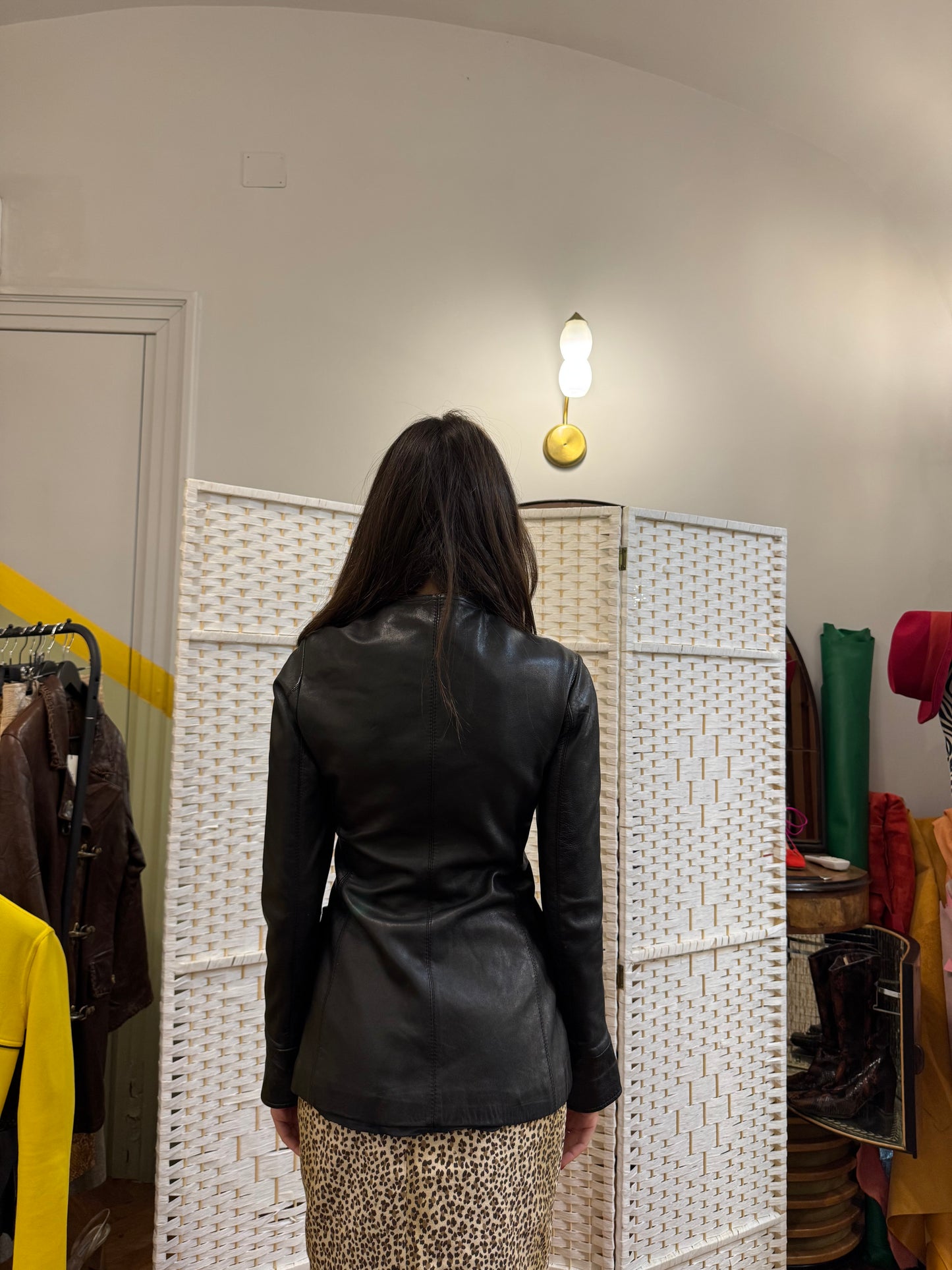 Black Leather Jacket – Tailored Fit