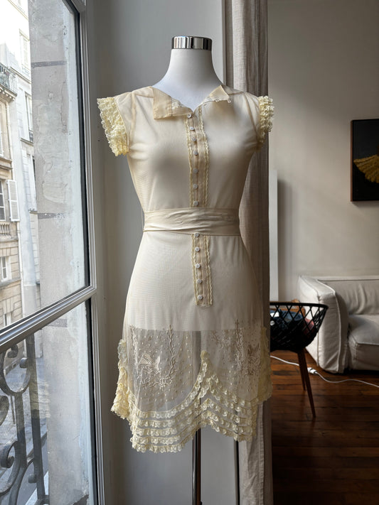 Vintage lace summer dress.
