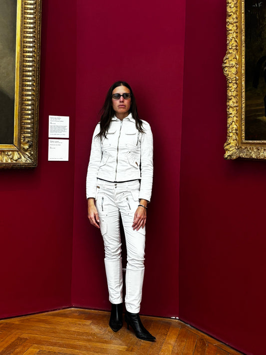 Moschino - White denim set