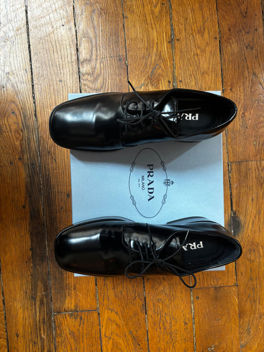 Prada platform loafer