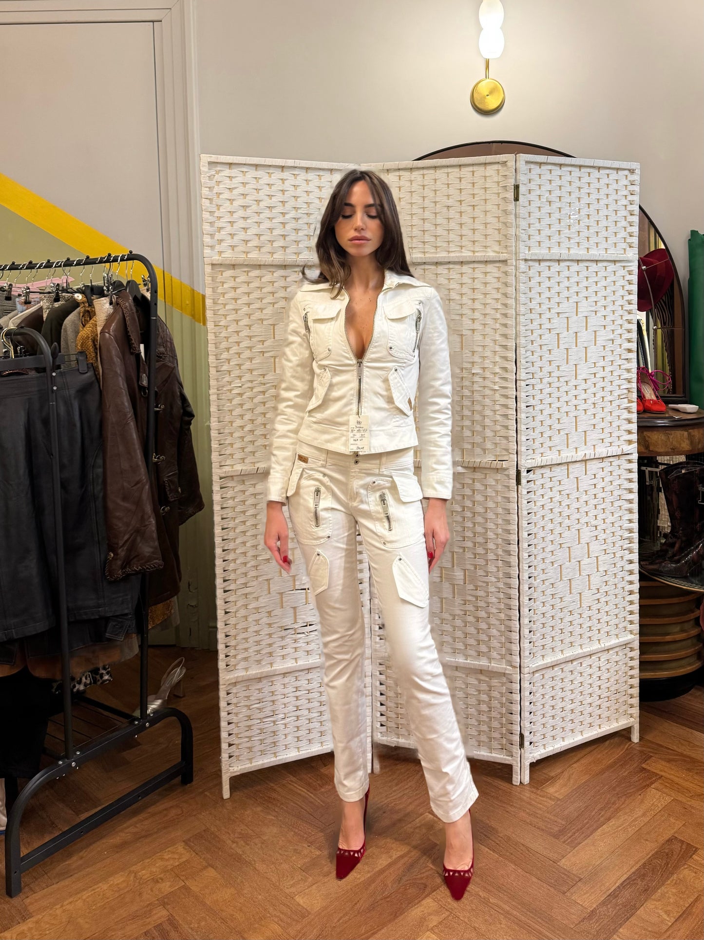 Moschino - White denim set