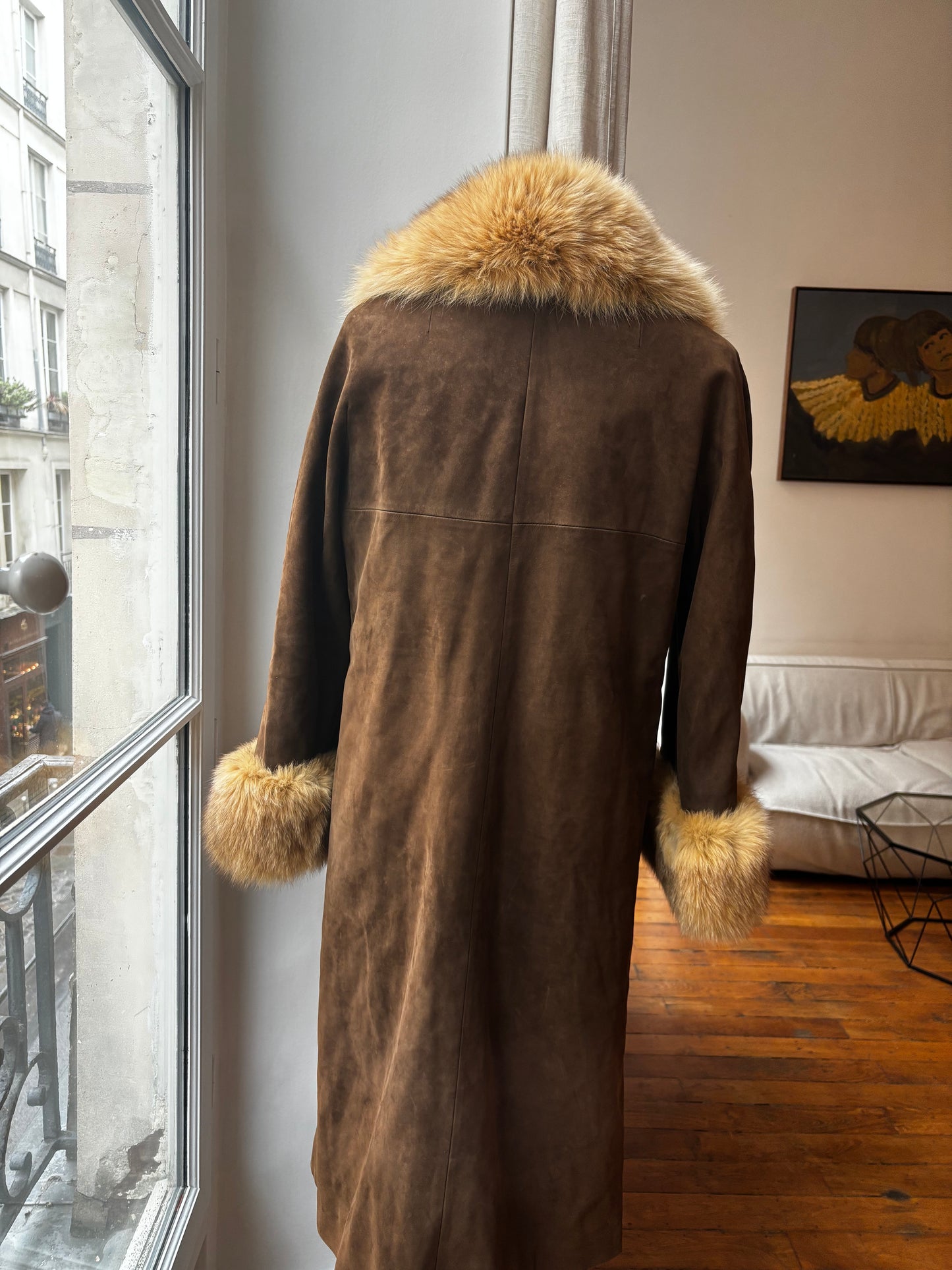Vintage Leather fur coat