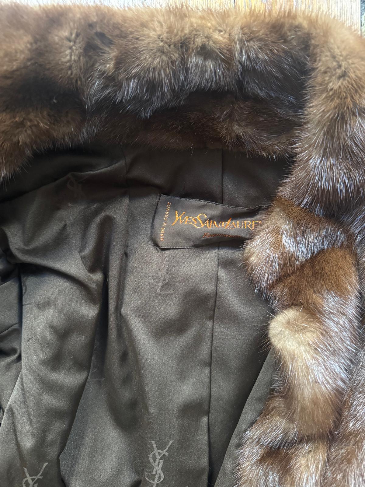 Saint Laurent Maxi Fur Coat