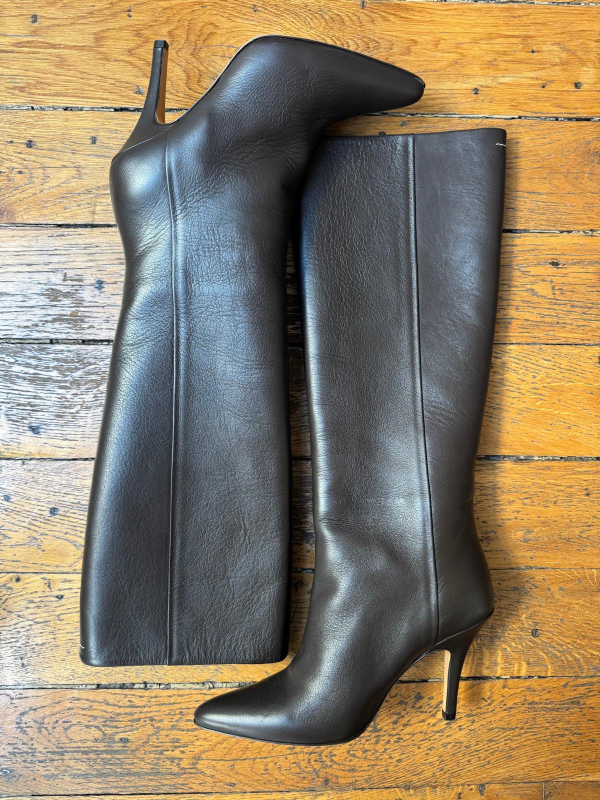 MM6 stiletto boots
