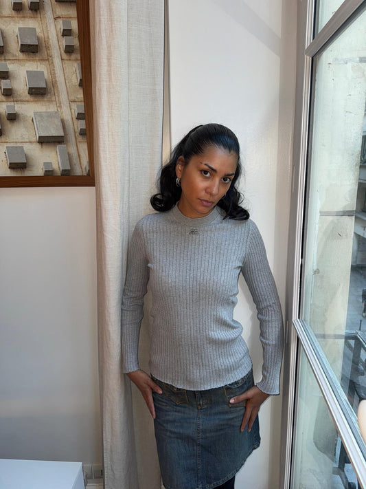 Courrèges Grey Turtleneck