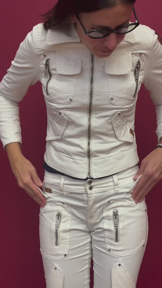 Moschino - White denim set