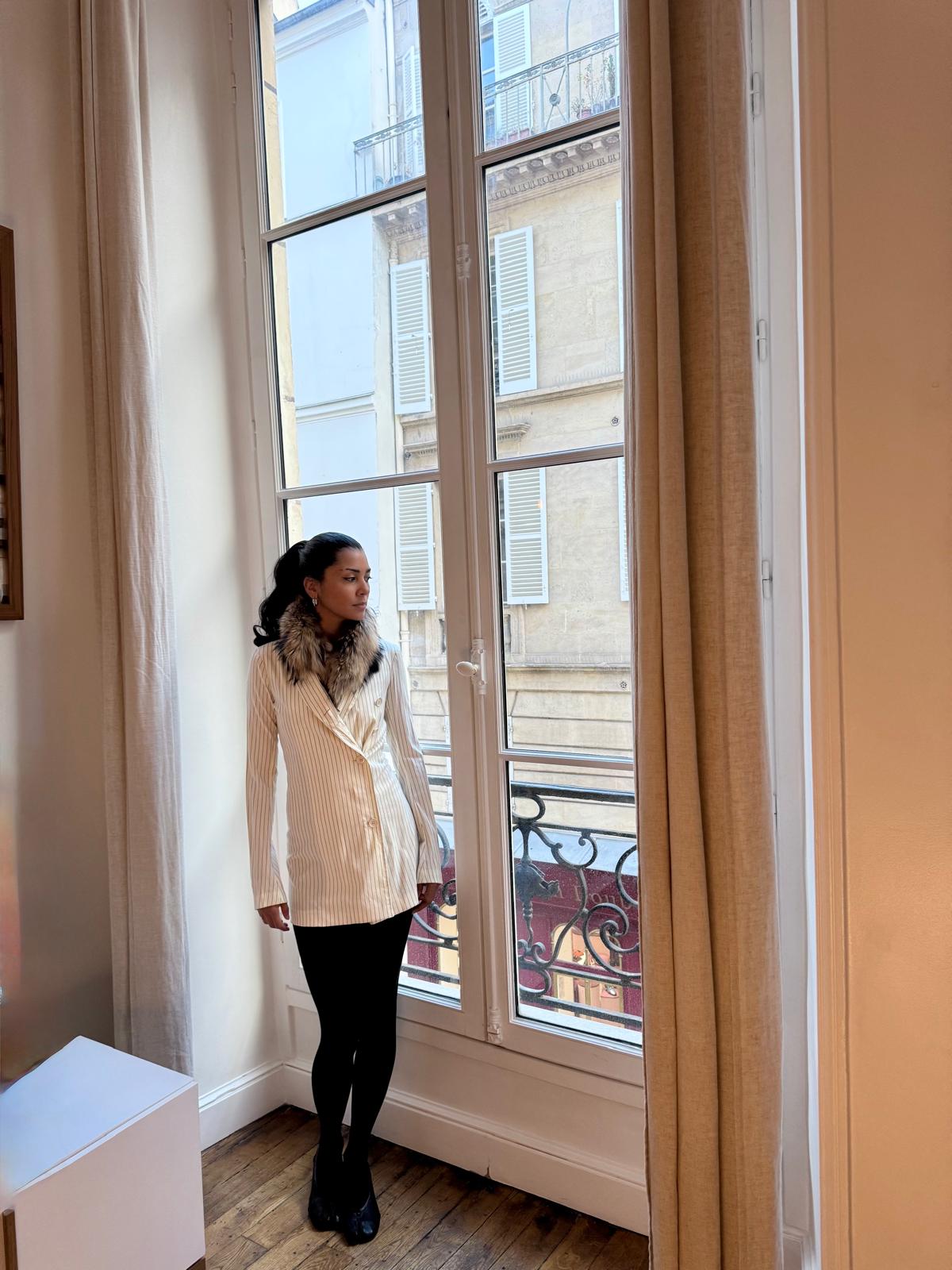 SportMax Double-Breasted Pinstripe Blaze