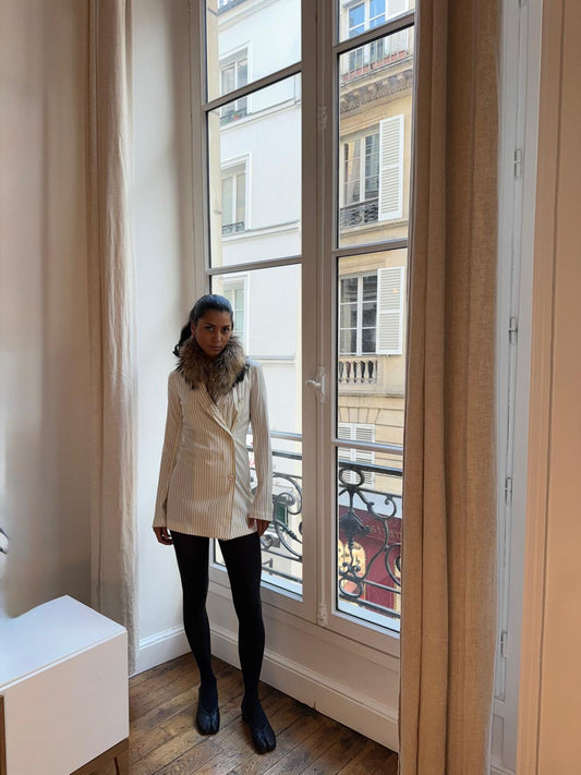 SportMax Double-Breasted Pinstripe Blaze