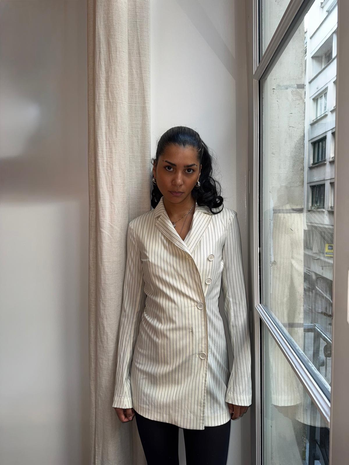 SportMax Double-Breasted Pinstripe Blaze